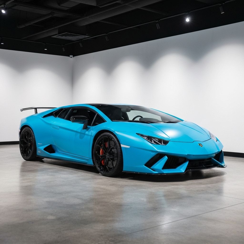 Wrapped sports car showcase